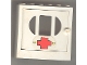 Part No: x610c02px1  Name: Fabuland Door Frame 2 x 6 x 5 with White Door with Red Cross Pattern (Sticker) - Set 347-3