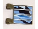 Lot ID: 100736898  Part No: 2335pb056  Name: Flag 2 x 2 Square with Solar Panel Pattern (Sticker) - Set 7469