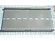 Part No: 30401px1  Name: Baseplate, Road 32 x 16 Ramp, Straight with White Center Stripe Pattern