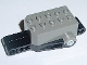 Part No: 32283c01  Name: Pullback Motor 9 x 4 x 2 1/3 with Black Base, White Axle Holes, No Studs on Front Top Surface