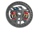 Lot ID: 166359051  Part No: 32356pb01  Name: Technic, Disk 5 x 5 - RoboRider Talisman Wheel, Dynamite Mold with Robot Pattern