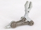 Part No: 41151  Name: Galidor Limb Arm Nepol / Jens with Light Gray Mechanical Grabber and Rotation Joint Pin