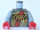 Part No: 973pb0076c01  Name: Torso Space RoboForce Gold Circuitry Pattern / Light Gray Arms / Red Hands
