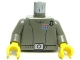 Part No: 973psqc01  Name: Torso SW Imperial Officer 1 (Captain) Pattern / Dark Gray Arms / Yellow Hands