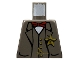 Lot ID: 247949289  Part No: 973px161  Name: Torso Western Sheriff Star Badge, Vest, Red Bow Tie and Watch Fob Pattern (Sheriff)