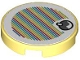 Part No: 14769pb0551  Name: Tile, Round 2 x 2 with Bottom Stud Holder with Super Mario Scanner Code Fruit Pattern (Sticker) - Sets 71406 / 71418