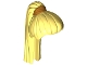 Part No: 17347pb01  Name: Minifigure, Hair Female Ponytail Long Straight with Hair Tie with Gold Pattern