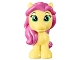 Part No: 28320pb01  Name: Horse, Whisker Haven Tales, Belle's Pony with Dark Pink Mane and Tail and Green Eyes Pattern (Petite)