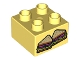 Part No: 3437pb070  Name: Duplo, Brick 2 x 2 with 2 Sandwich Halves Pattern