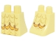 Part No: 36036pb088  Name: Lower Body, Skirt with Dress with Gold Pleats and Sparkles, Reddish Brown and Yellow Sash Pattern