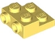 Lego part: Plate, Modified 2 x 2 x 2/3 with 2 Studs on Side - Hollow Bottom Tube