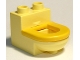 Part No: 4911c01  Name: Duplo, Furniture Toilet with Yellow Seat (4911 / 4912)