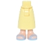 Part No: 59595c00pb36  Name: Mini Doll Hips and Skirt Long with Molded Light Nougat Legs and Printed Bright Light Blue Sandals Pattern - Thick Hinge