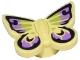 Part No: 80674pb01  Name: Butterfly with Stud Holder with Black, Medium Lavender, and Lime Wings Pattern