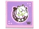 Part No: 3068pb0784R  Name: Tile 2 x 2 with Horse Head Facing Right in Horseshoe Pattern (Sticker) - Set 3185