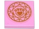 Lot ID: 325551697  Part No: 3068pb0986  Name: Tile 2 x 2 with Gold Paw Print with Heart and Circular Geometric Pattern (Sticker) - Set 41142