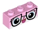 Part No: 3622pb050  Name: Brick 1 x 3 with Cat Face with Glasses Pattern (Biznis Kitty)