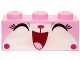 Part No: 3622pb057  Name: Brick 1 x 3 with Cat Face Wide Open Mouth Smile (Cheerykitty) Pattern