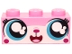 Part No: 3622pb058  Name: Brick 1 x 3 with Cat Face Wide Eyes Smiling (Cutesykitty) Pattern