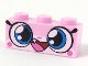 Part No: 3622pb090  Name: Brick 1 x 3 with Cat Face Wide Eyes and Smiling Wide Open Mouth with One Tooth Pattern