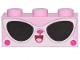 Lot ID: 249981800  Part No: 3622pb104  Name: Brick 1 x 3 with Cat Face and Sunglasses Pattern (Disco Kitty)