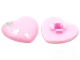 Lot ID: 179707730  Part No: 45449pb04  Name: Clikits, Icon Heart 2 x 2 Large with Pin with 3 Silver Stars Pattern