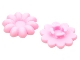 Lot ID: 133791865  Part No: 45456  Name: Clikits, Icon Flower 10 Petals 2 x 2 Small with Pin, Frosted (Solid and Transparent Colors)