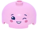 Part No: 49308pb005 Name: Brick, Round 3 x 3 x 1 1/3 Dome Top - Open Stud with Face with Dark Blue Eyebrows and Eyes, Winking Eye Left, Dark Pink Cheeks, Open Mouth Smile with Teeth Pattern Part No: 49308pb005 Name: Brick, Round 3 x 3 x 1 1/3 Dome Top - Open Stud with Face with Dark Blue Eyebrows and Eyes, Winking Eye Left, Dark Pink Cheeks, Open Mouth Smile with Teeth Pattern