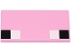 Lego part: Tile 2 x 4 with Large White and Black Squares Pattern (Minecraft Baby Pig Eyes)