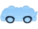 Part No: 15314c05  Name: Duplo Car Base 4 x 8 with Bright Light Blue Wheels with Black Tires