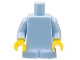 Part No: 15526c01  Name: Body Baby, Plain, Bright Light Blue Arms, Yellow Hands