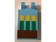 Part No: 30350bpb065  Name: Tile, Modified 2 x 3 with 2 Clips with Minecraft Wheat in Ground Pattern