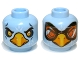 Part No: 3626pb0831  Name: Minifigure, Head Dual Sided Alien Chima Eagle with Beak, Yellow Eyes / Orange Goggles Pattern