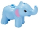 Part No: 67153pb01  Name: Elephant, Friends, Baby with Bright Pink Ears Pattern