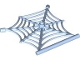 Part No: 90981  Name: Spider Web Flat with Hollow Stud, Bar Ends, and Bar