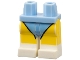 Part No: 970c01pb04  Name: Hips and White Legs with Bright Light Blue Leotard and Yellow Legs Pattern