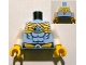Lot ID: 290259668  Part No: 973pb1301c01  Name: Torso Chima Muscles Outline and Gold Belt and Shoulder Plate Pattern Front and Back / White Arms / Yellow Hands