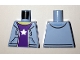 Lot ID: 387646253  Part No: 973pb2344  Name: Torso Hooded Sweatshirt Open with Dark Purple Shirt with Silver Star Pattern