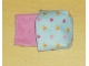 Part No: sleepbag08  Name: Duplo, Cloth Sleeping Bag with Orange Crowns and Pink Hearts Pattern