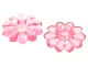 Lot ID: 409018922  Part No: 46282  Name: Clikits, Icon Flower 10 Petals 2 x 2 Small with Pin, Polished (Transparent Colors Only)