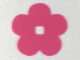 Part No: 46466  Name: Clikits, Icon Accent Rubber Flower 5 Petals 5 3/4 x 5 3/4