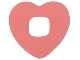 Part No: 46844  Name: Clikits, Icon Accent Rubber Heart 2 5/8 x 2 5/8