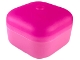 Part No: 51462c01  Name: Clikits Container, Square Box with Hole with Trans-Dark Pink Lid (51462 / 51285)