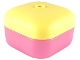 Lot ID: 318422138  Part No: 51462c04  Name: Clikits Container, Square Box with Hole with Bright Light Yellow Lid (51462 / 51285)