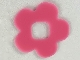 Part No: clikits053  Name: Clikits, Icon Accent Rubber Flower 5 Petals 2 7/8 x 2 7/8