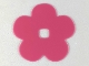Part No: clikits055  Name: Clikits, Icon Accent Rubber Flower 5 Petals 5 3/4 x 5 3/4