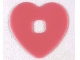 Part No: clikits163  Name: Clikits, Icon Accent Rubber Heart 3 7/8 x 3 7/8