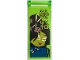 Part No: 30292pb046  Name: Flag 7 x 3 with Bar Handle with Asian Minifigure with Flowers and Chopsticks in Hair, Ninjago Logogram 'DREAMING' Pattern (Sticker) - Set 70657