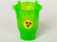 Part No: 87826pb01  Name: Hero Factory Container Bucket with Meltdown Logo on Yellow Background Pattern (Sticker) - Set 7148