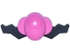 Part No: 109443pb01  Name: Large Figure Moustache, Super Mario with Molded Dark Pink Bulbous Nose Pattern (Wario)